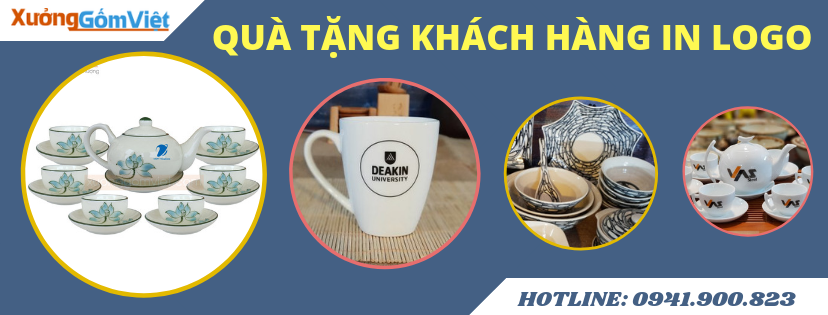 Cung cấp QUÀ TẶNG KHÁCH HÀNG in logo từ nhà Sản Xuất - Xưởng Gốm Việt Cung cấp QUÀ TẶNG KHÁCH HÀNG in logo từ nhà Sản Xuất - Xưởng Gốm Việt