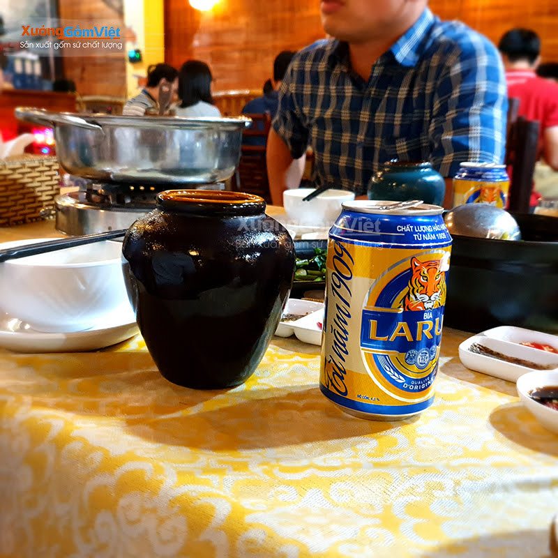 lu uống bia giá rẻ Xưởng Gốm Việt