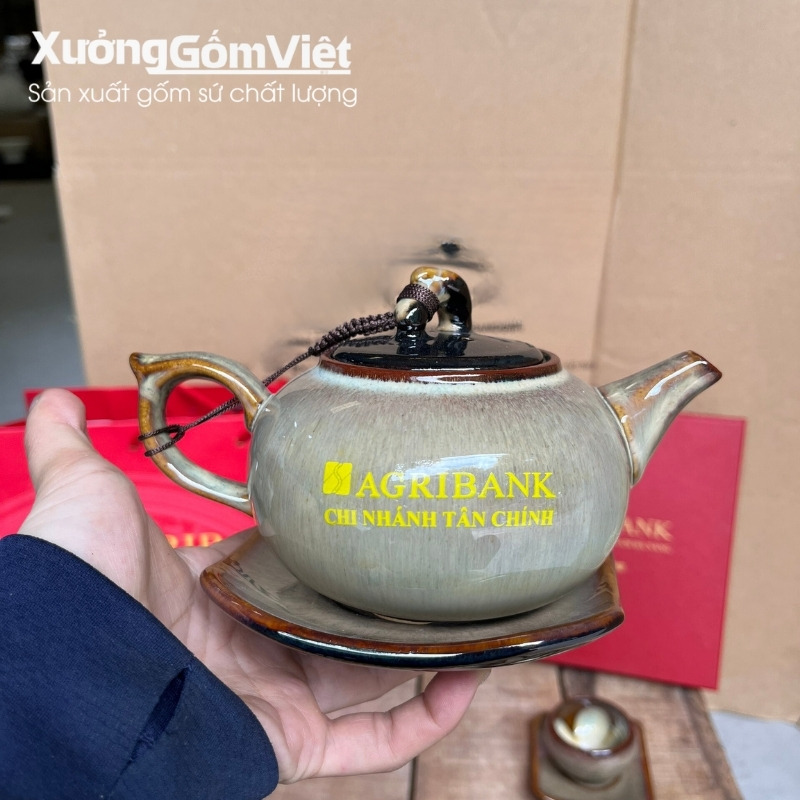 Mẫu ấm chén in logo làm quà tặng